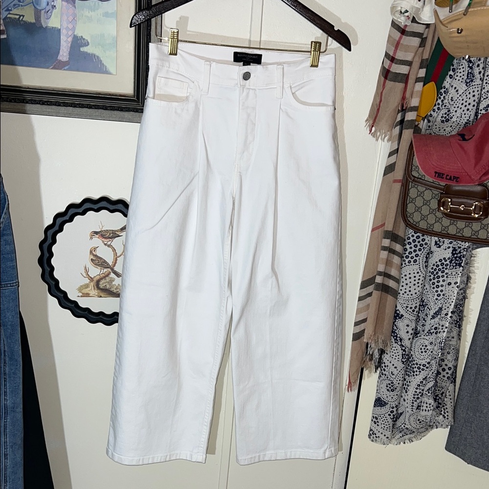 Banana Republic Crisp White Ankle Jeans